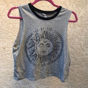 Sun Moon Gray Tank